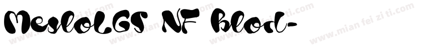 MesloLGS NF blod字体转换